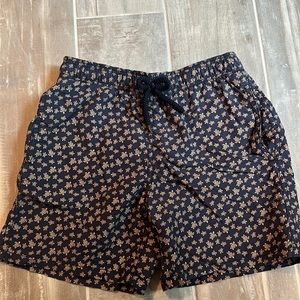 Boys Vilebrequin Swim Trunks Sz 12. Navy with small turtles